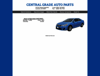 centralgradeautoparts.com screenshot