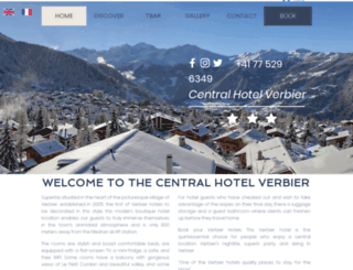 centralhotelverbier.com screenshot