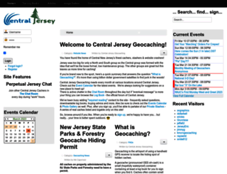 centraljerseygeocaching.net screenshot