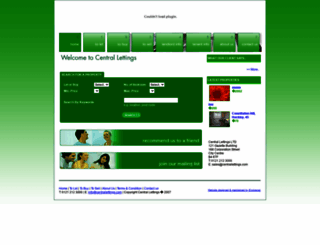 centrallettings.com screenshot