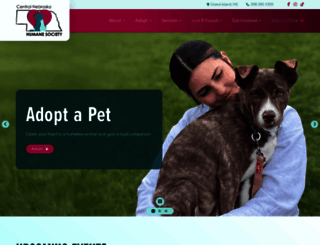 centralnebraskahumanesociety.com screenshot