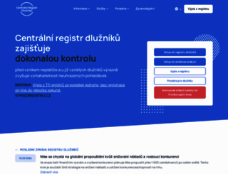 centralniregistrdluzniku.cz screenshot