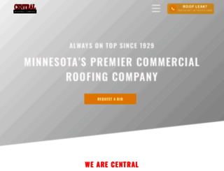 centralroofing.com screenshot