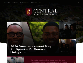 centralstate.edu screenshot