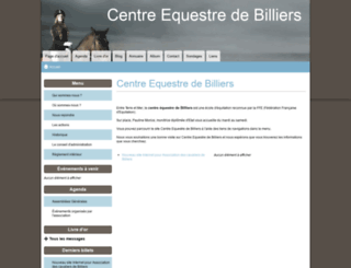 centre-equestre-billiers.e-monsite.com screenshot