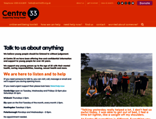 centre33.org.uk screenshot