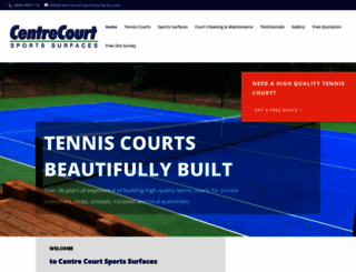 centrecourtsportssurfaces.com screenshot