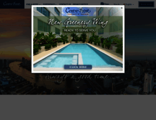 centrepointhotels.com screenshot