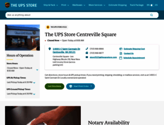 centreville-va-3121.theupsstorelocal.com screenshot