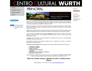 centroculturalwurth.com.br screenshot