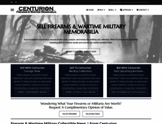 centurionauctions.com screenshot