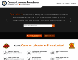 centurionlaboratories.com screenshot