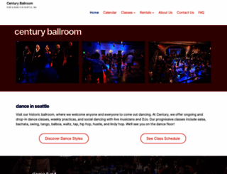 centuryballroom.com screenshot