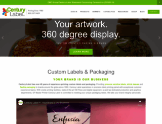 centurylabel.com screenshot