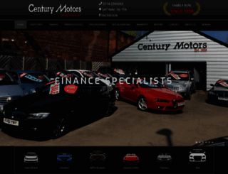 centurymotors.co.uk screenshot