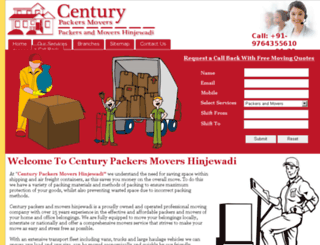 centurypackersmovershinjewadi.in screenshot