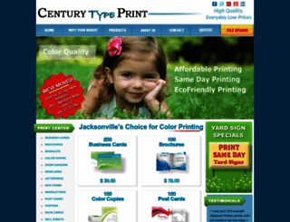 centuryprintjax.com screenshot