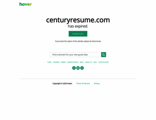 centuryresume.com screenshot