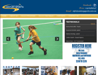 centurysports.com.au screenshot