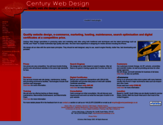 centurywebdesign.co.uk screenshot