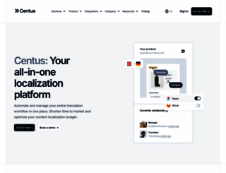 centus.com screenshot