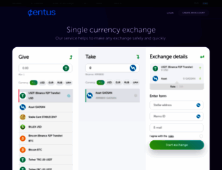 centus.exchange screenshot