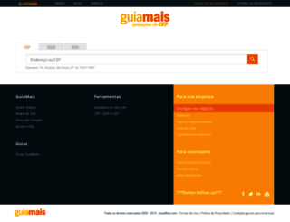 cep.guiamais.com.br screenshot