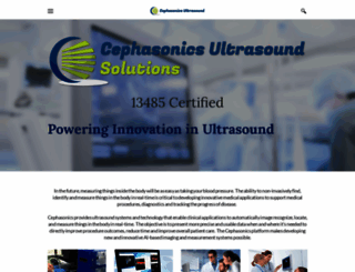 cephasonics.com screenshot