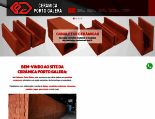 ceramicaportogalera.com.br screenshot