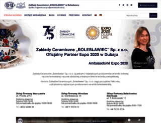 ceramicboleslawiec.com.pl screenshot