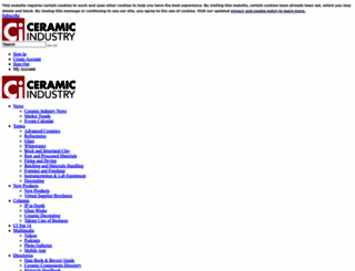 ceramicindustry.com screenshot