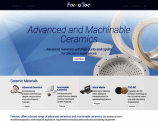 ceramics.ferrotec.com screenshot