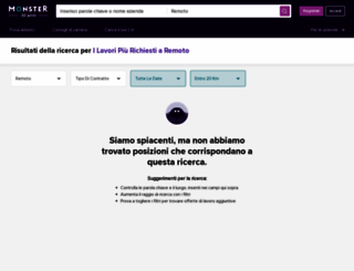 cercalavoro.monster.it screenshot