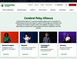 cerebralpalsy.org.au screenshot