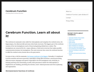 cerebrumfunction.net screenshot
