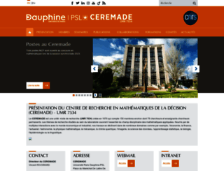 ceremade.dauphine.fr screenshot