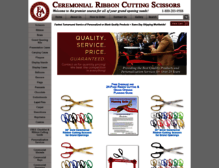 ceremonialribboncuttingscissors.com screenshot