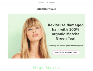 ceremonyhair.com screenshot