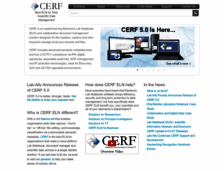 cerf-notebook.com screenshot