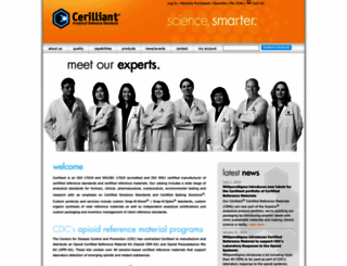 cerilliant.com screenshot