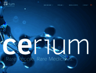 ceriumpharma.com screenshot