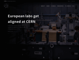 cern.de screenshot