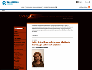 ceroart.revues.org screenshot