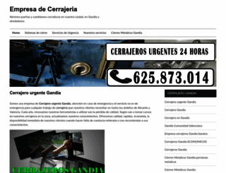 cerrajerosgandia.com screenshot