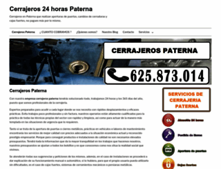 cerrajerospaterna.es screenshot