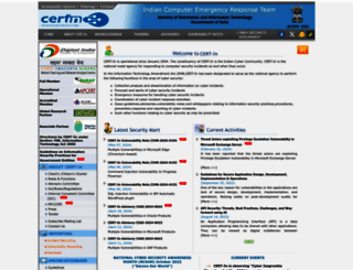 cert-in.org.in screenshot