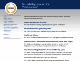 certechregistration.com screenshot