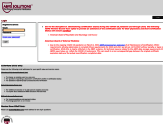 certifacts.abms.org screenshot