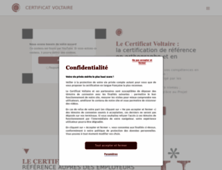 certificat-voltaire.fr screenshot