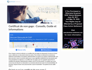 certificatdenongage.info screenshot
